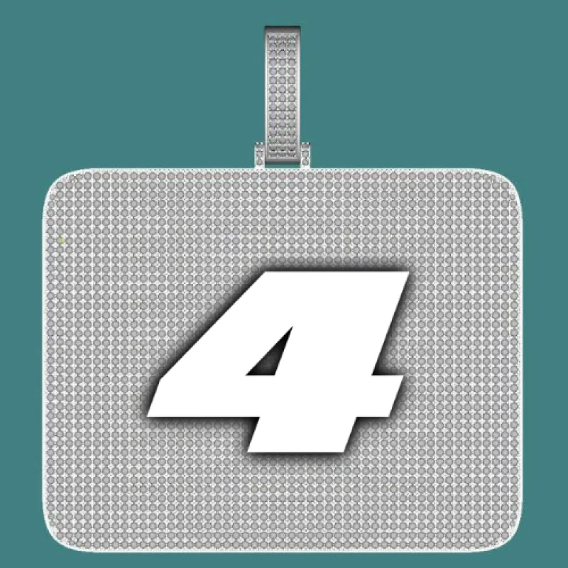 CUSTOM LETTER NECKLACE 3D BIG SQUARE sold by The GUU Shop