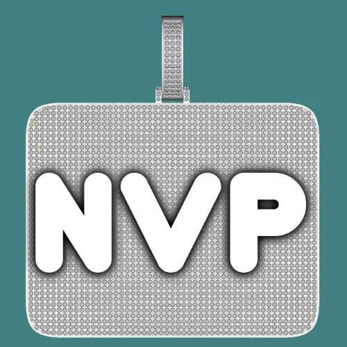 CUSTOM LETTER NECKLACE 3D BIG SQUARE sold by The GUU Shop