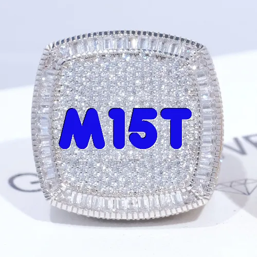 CUSTOM LETTER 3D ICED RING sold by The GUU Shop