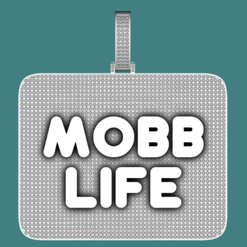 CUSTOM LETTER NECKLACE 3D BIG SQUARE sold by The GUU Shop