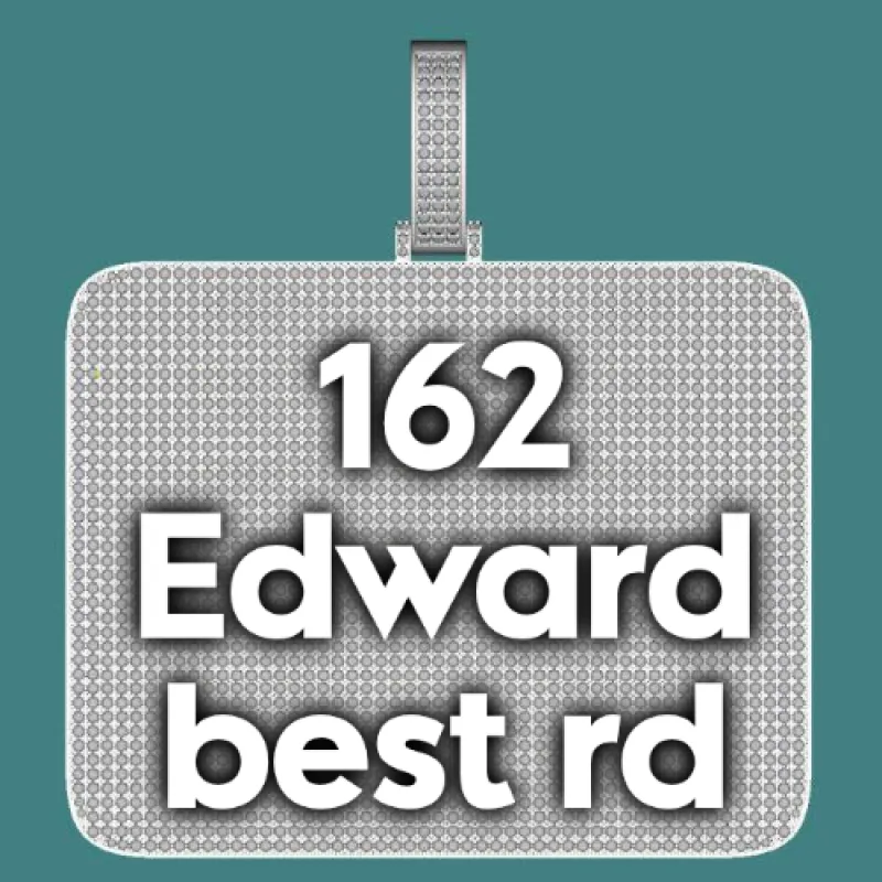 CUSTOM LETTER NECKLACE 3D BIG SQUARE sold by The GUU Shop