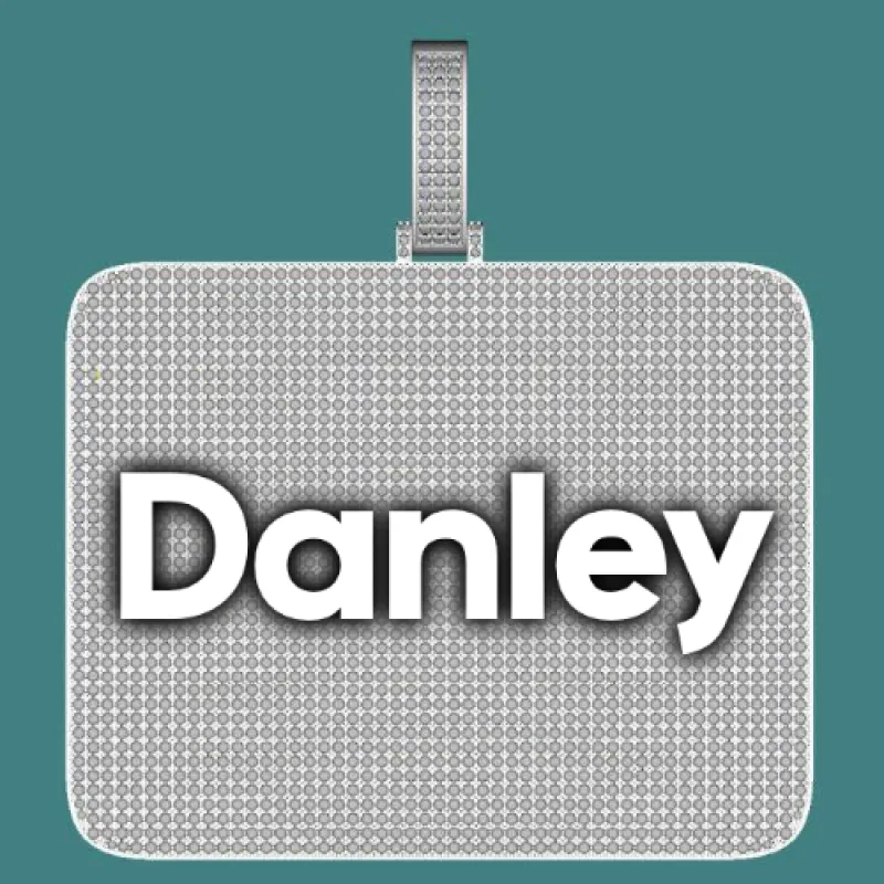 CUSTOM LETTER NECKLACE 3D BIG SQUARE sold by The GUU Shop