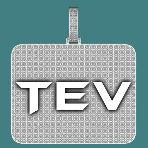 CUSTOM LETTER NECKLACE 3D BIG SQUARE sold by The GUU Shop