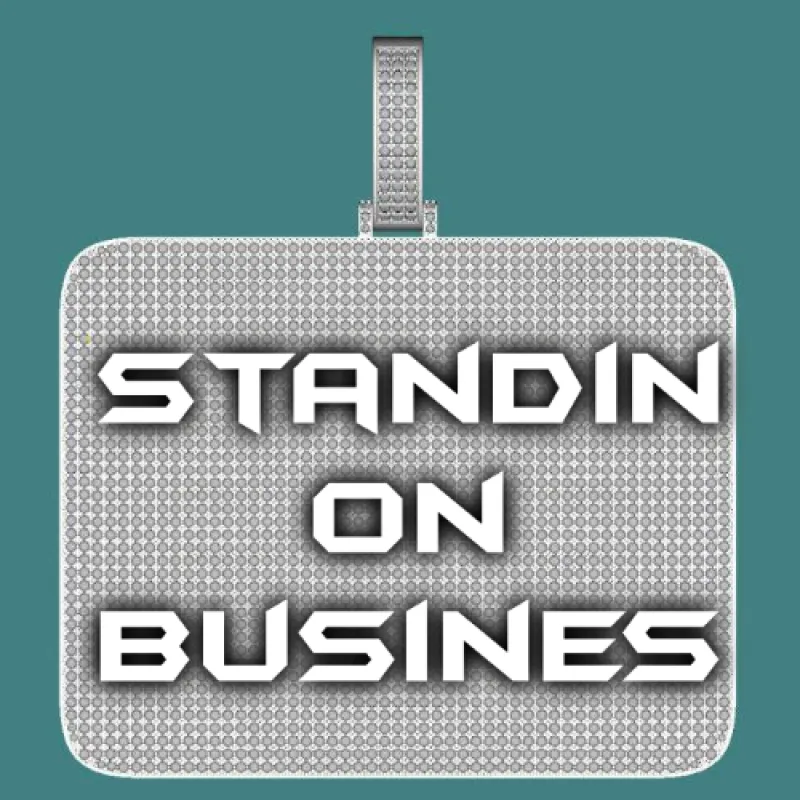 CUSTOM LETTER NECKLACE 3D BIG SQUARE sold by The GUU Shop