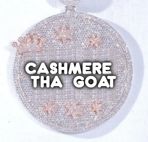 CUSTOM LETTER NECKLACE 3D BIG CROWN DISC sold by The GUU Shop