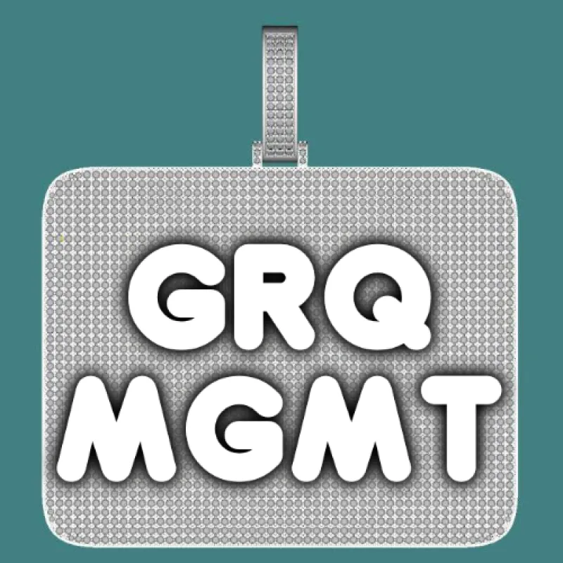 CUSTOM LETTER NECKLACE 3D BIG SQUARE sold by The GUU Shop