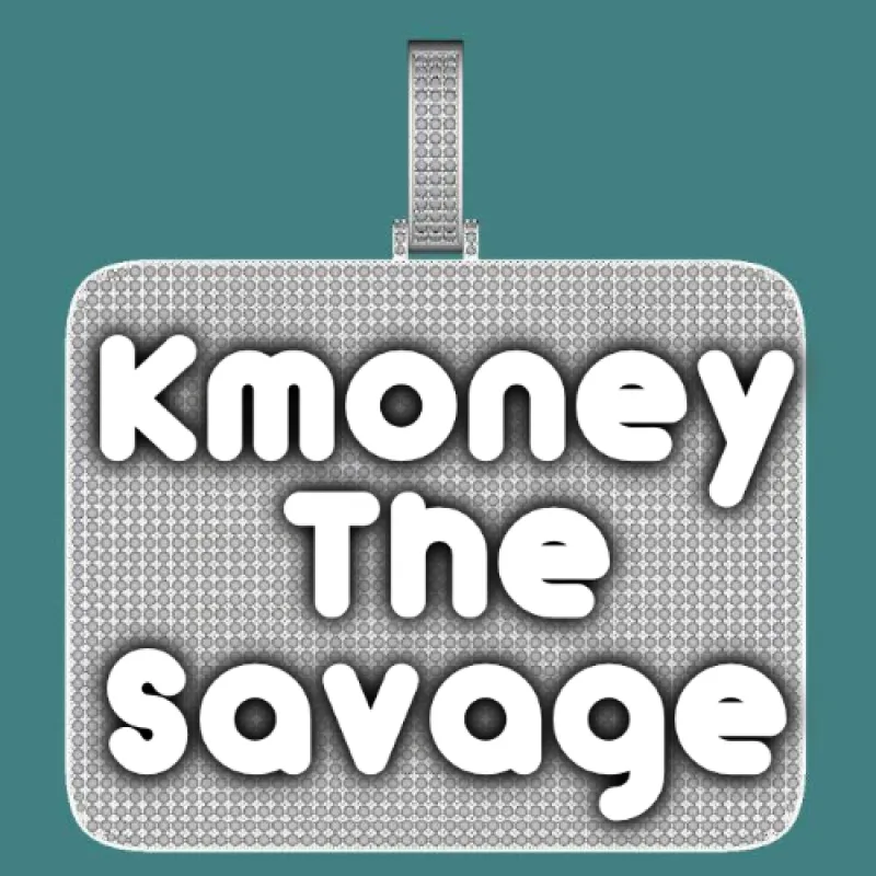 CUSTOM LETTER NECKLACE 3D BIG SQUARE made by The GUU Shop