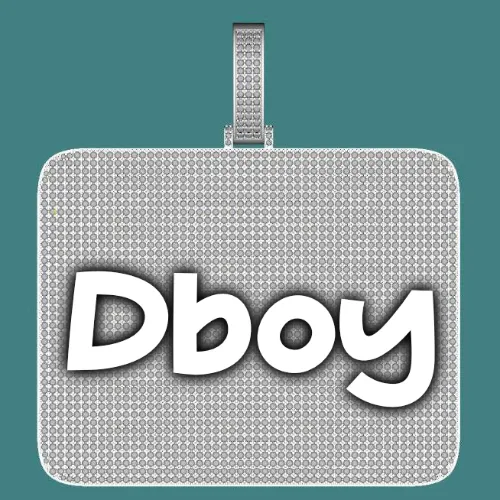 CUSTOM LETTER NECKLACE 3D BIG SQUARE sold by The GUU Shop