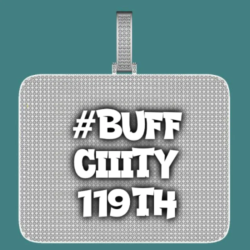 CUSTOM LETTER NECKLACE 3D BIG SQUARE sold by The GUU Shop