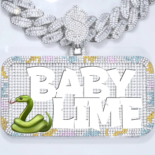 CUSTOM LETTER NECKLACE 3D COLORFUL SQUARE sold by The GUU Shop