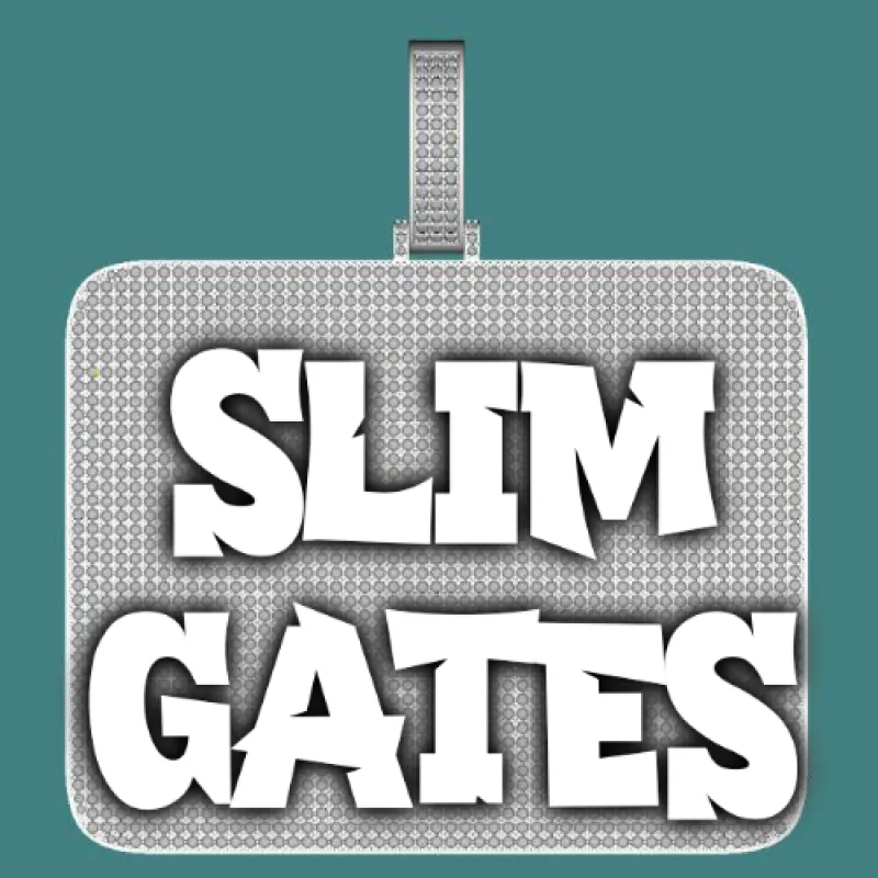 CUSTOM LETTER NECKLACE 3D BIG SQUARE sold by The GUU Shop