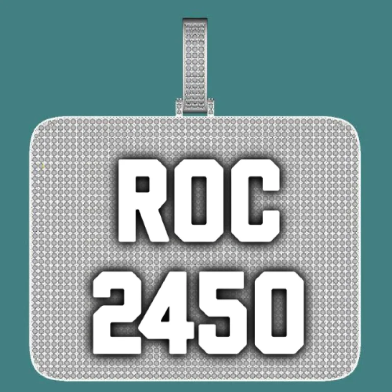 CUSTOM LETTER NECKLACE 3D BIG SQUARE sold by The GUU Shop