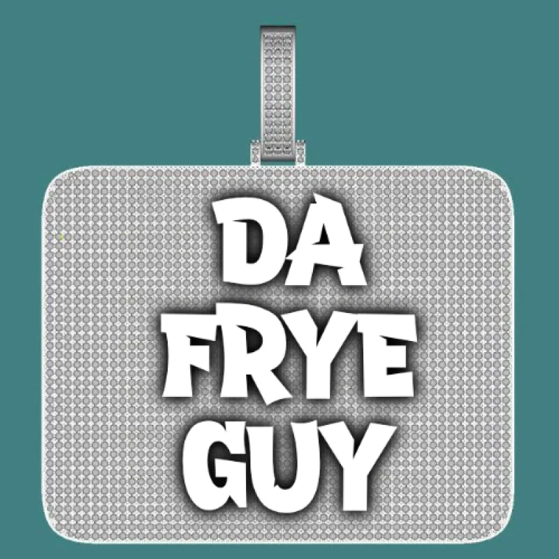 CUSTOM LETTER NECKLACE 3D BIG SQUARE sold by The GUU Shop