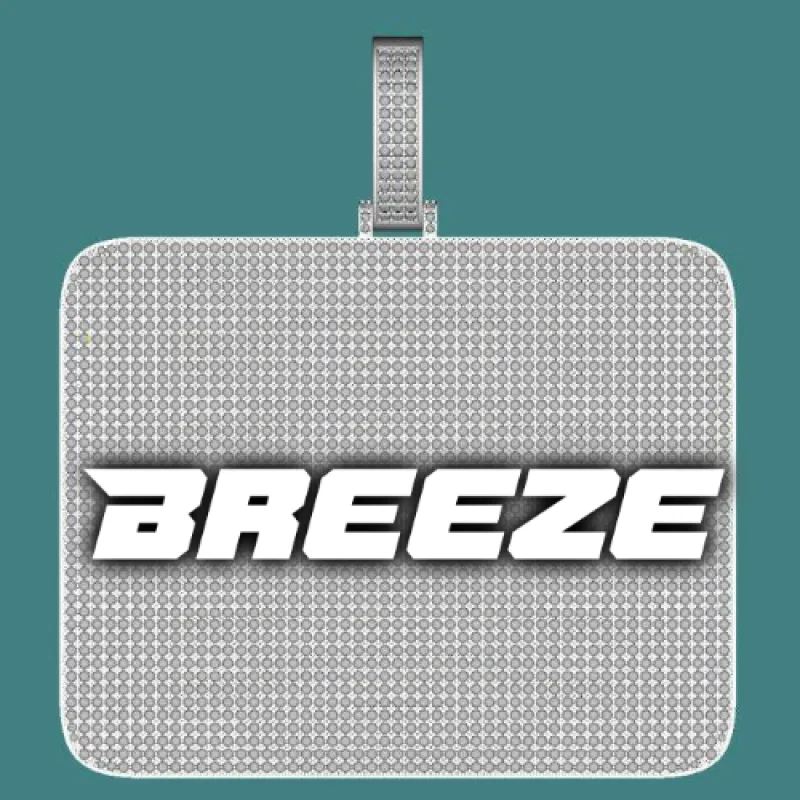 CUSTOM LETTER NECKLACE 3D BIG SQUARE sold by The GUU Shop