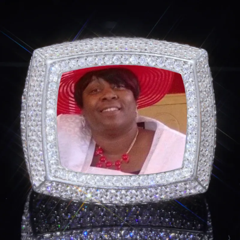 3D CUSTOM PICTURE ICED RING sold by The GUU Shop