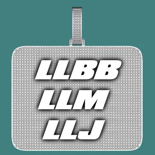 CUSTOM LETTER NECKLACE 3D BIG SQUARE sold by The GUU Shop