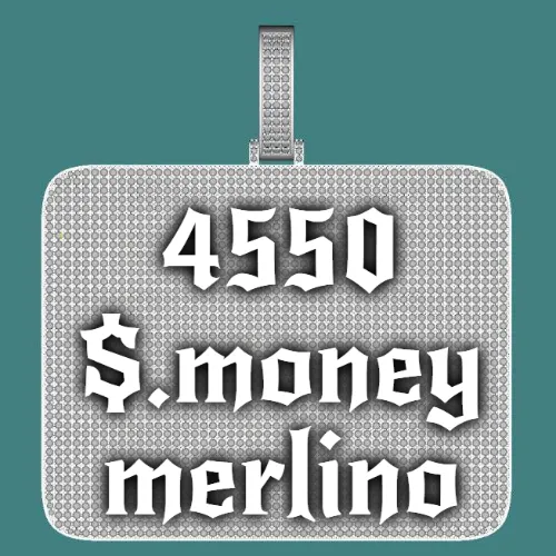 CUSTOM LETTER NECKLACE 3D BIG SQUARE sold by The GUU Shop