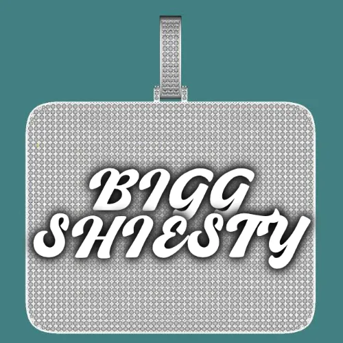 CUSTOM LETTER NECKLACE 3D BIG SQUARE sold by The GUU Shop