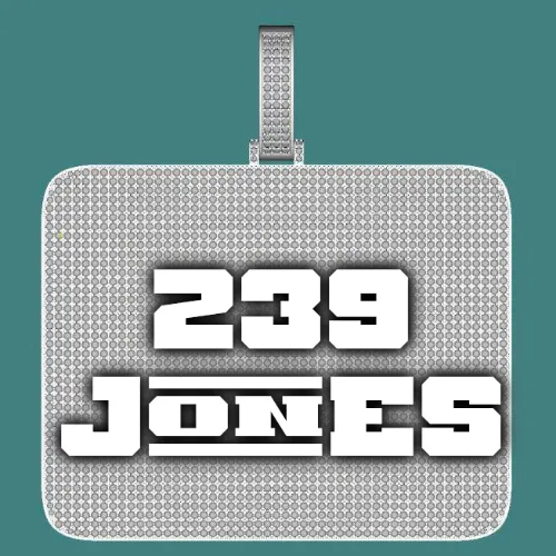 CUSTOM LETTER NECKLACE 3D BIG SQUARE sold by The GUU Shop