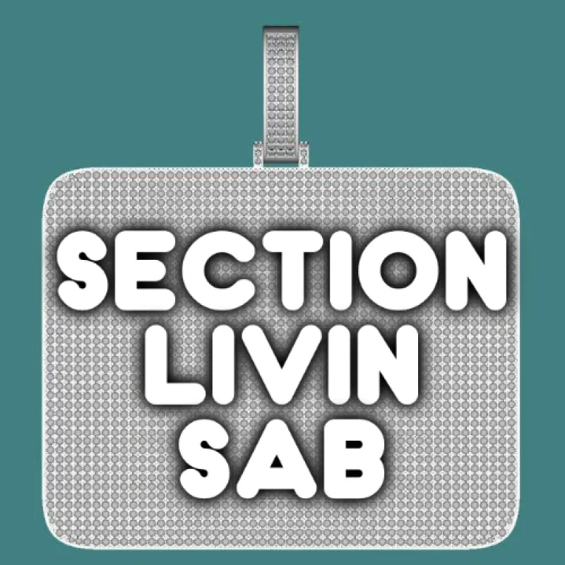 CUSTOM LETTER NECKLACE 3D BIG SQUARE sold by The GUU Shop