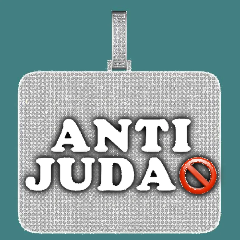 CUSTOM LETTER NECKLACE 3D BIG SQUARE sold by The GUU Shop