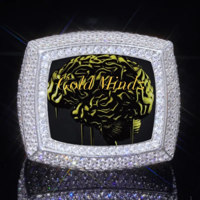 3D CUSTOM PICTURE ICED RING sold by The GUU Shop