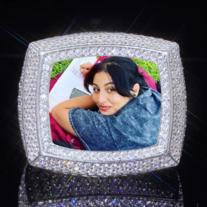 3D CUSTOM PICTURE ICED RING sold by The GUU Shop