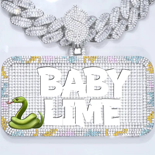 CUSTOM LETTER NECKLACE 3D COLORFUL SQUARE sold by The GUU Shop