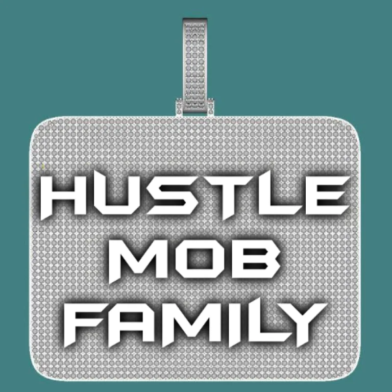 CUSTOM LETTER NECKLACE 3D BIG SQUARE sold by The GUU Shop