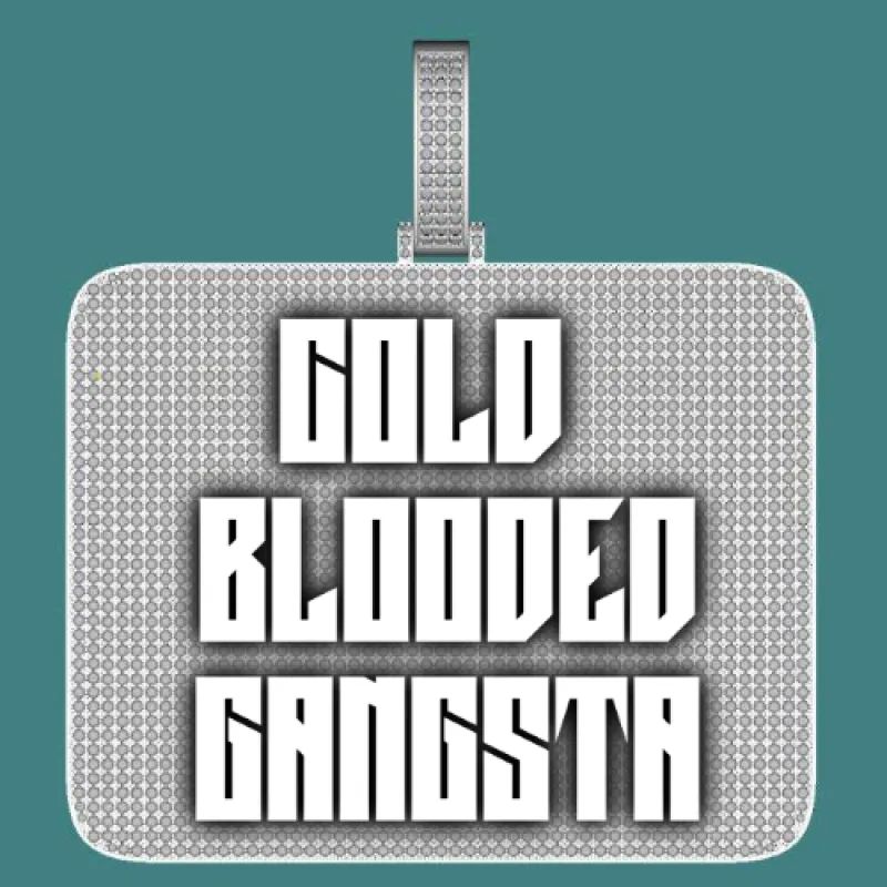 CUSTOM LETTER NECKLACE 3D BIG SQUARE sold by The GUU Shop