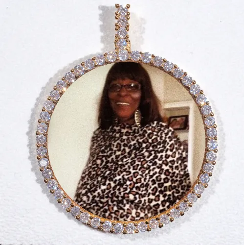 LARGE 3D CIRCLE CUSTOM PICTURE PENDANT sold by The GUU Shop