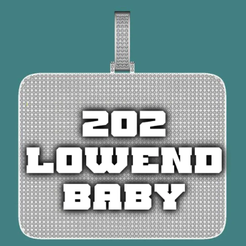 CUSTOM LETTER NECKLACE 3D BIG SQUARE sold by The GUU Shop