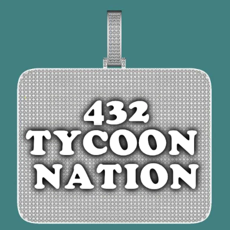 CUSTOM LETTER NECKLACE 3D BIG SQUARE sold by The GUU Shop