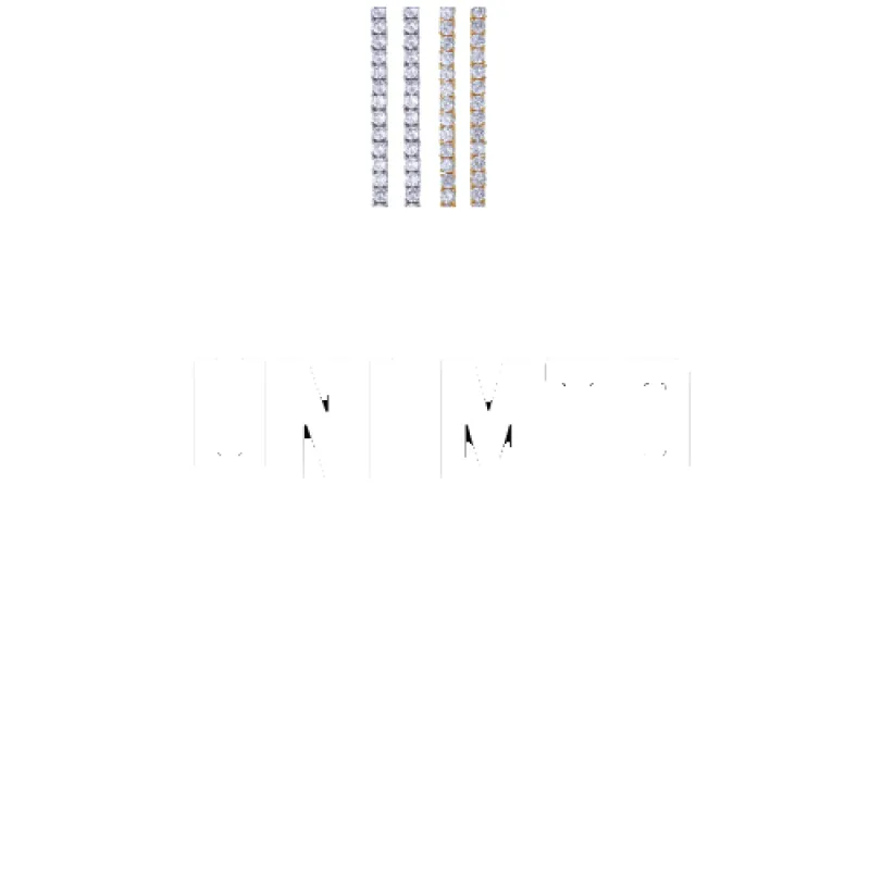 Custom Letters Baguette Two Layer Necklace made by The GUU Shop