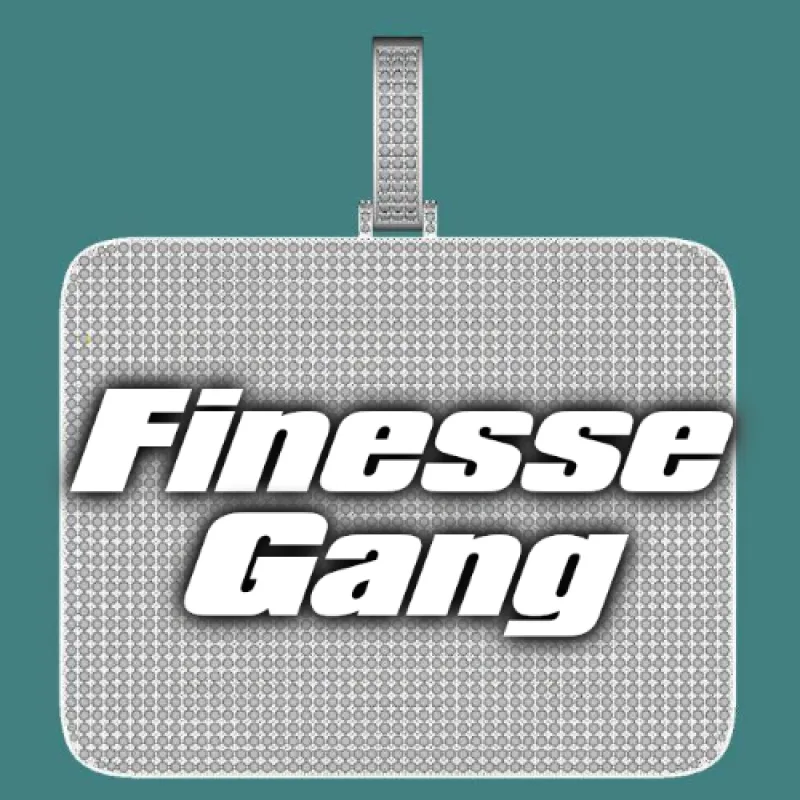 CUSTOM LETTER NECKLACE 3D BIG SQUARE sold by The GUU Shop