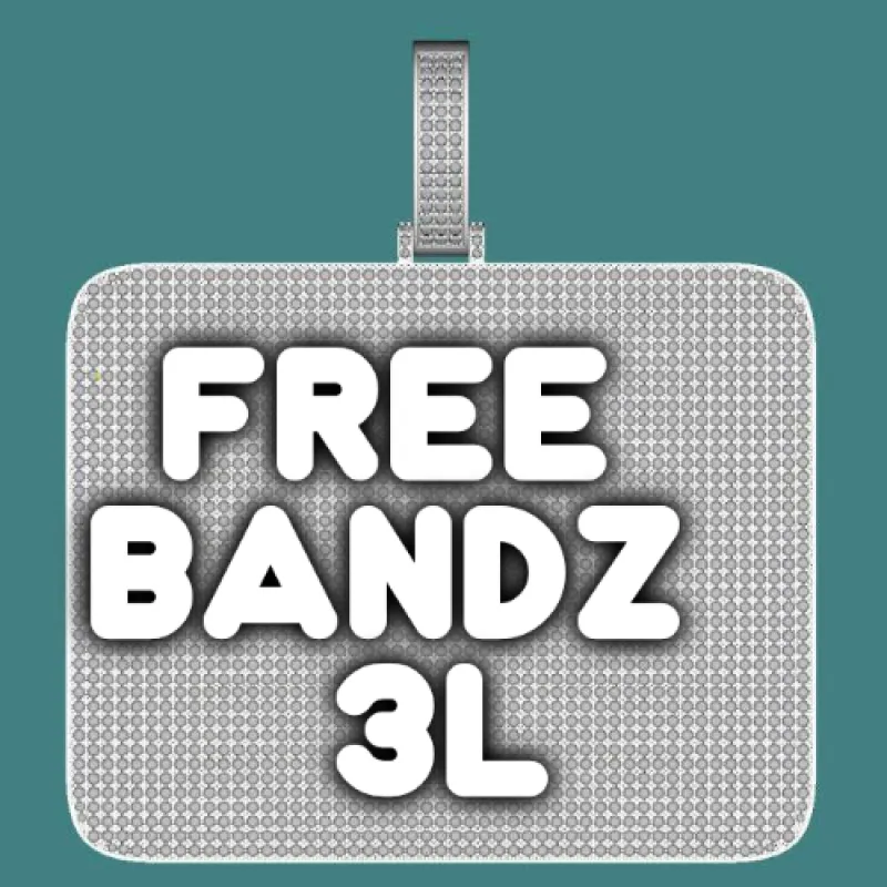 CUSTOM LETTER NECKLACE 3D BIG SQUARE sold by The GUU Shop