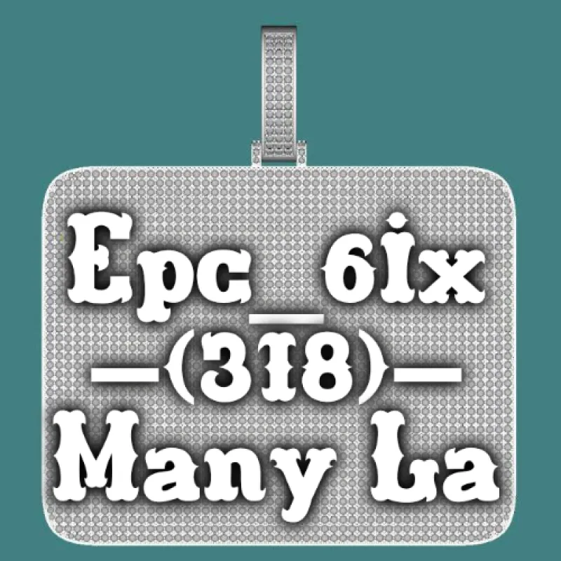 CUSTOM LETTER NECKLACE 3D BIG SQUARE sold by The GUU Shop