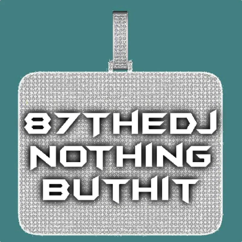 CUSTOM LETTER NECKLACE 3D BIG SQUARE sold by The GUU Shop