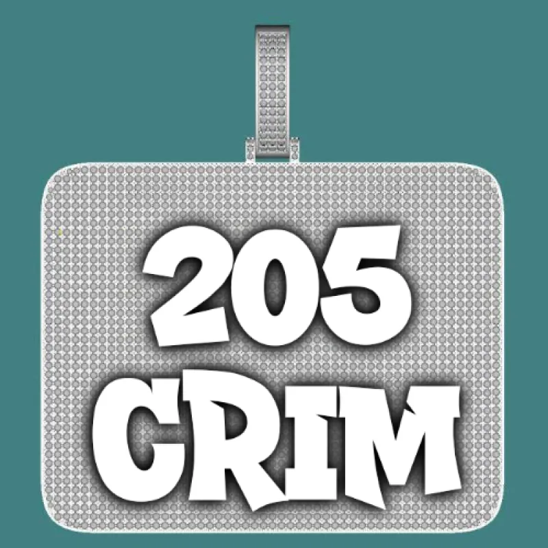 CUSTOM LETTER NECKLACE 3D BIG SQUARE sold by The GUU Shop