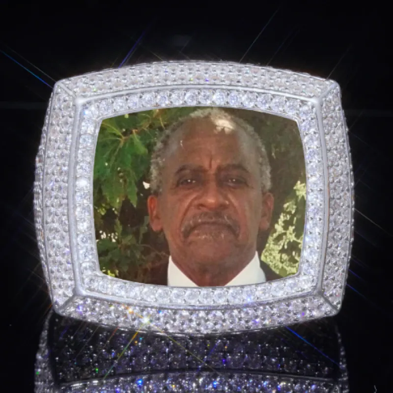 3D CUSTOM PICTURE ICED RING sold by The GUU Shop