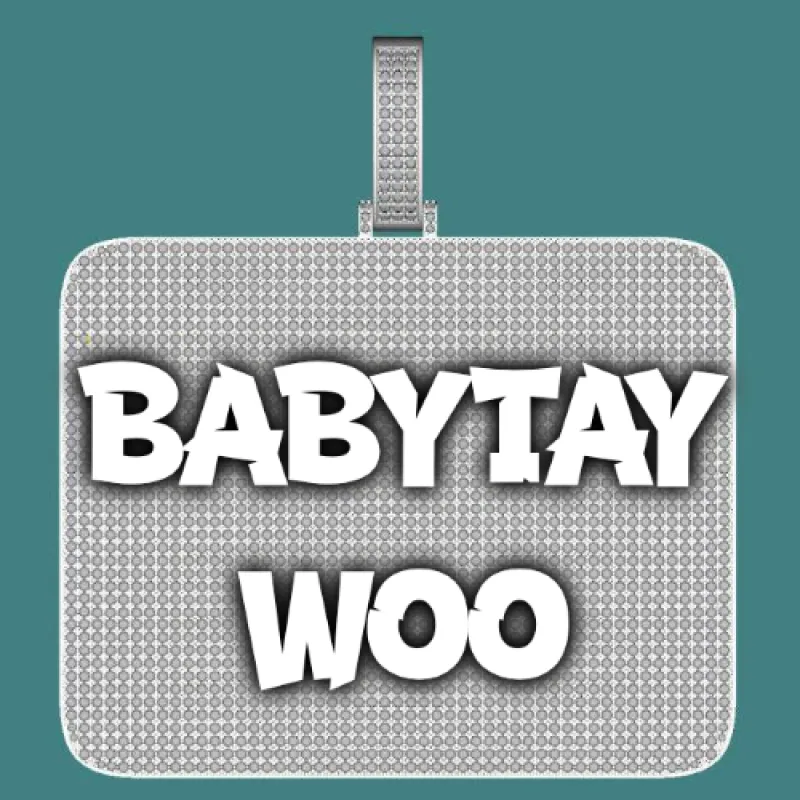 CUSTOM LETTER NECKLACE 3D BIG SQUARE sold by The GUU Shop