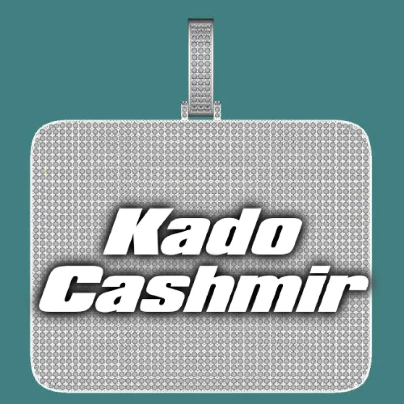 CUSTOM LETTER NECKLACE 3D BIG SQUARE sold by The GUU Shop