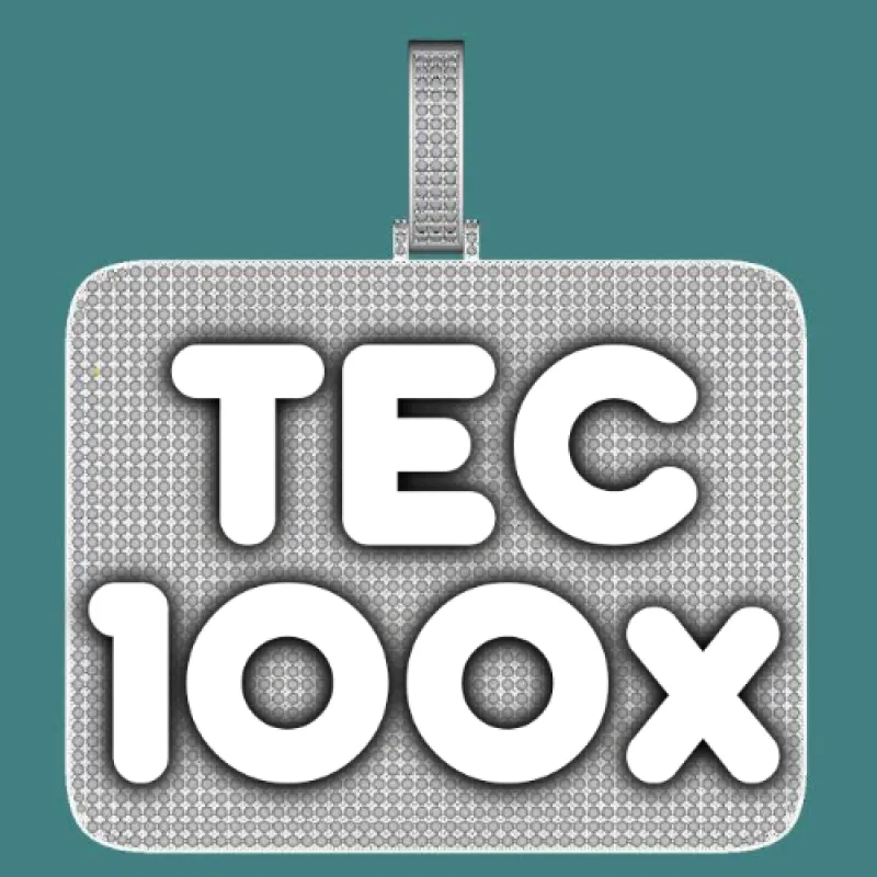 CUSTOM LETTER NECKLACE 3D BIG SQUARE sold by The GUU Shop