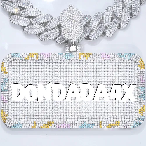 CUSTOM LETTER NECKLACE 3D COLORFUL SQUARE sold by The GUU Shop