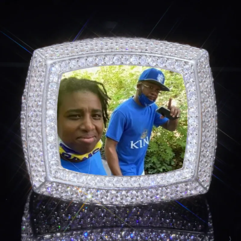 3D CUSTOM PICTURE ICED RING sold by The GUU Shop