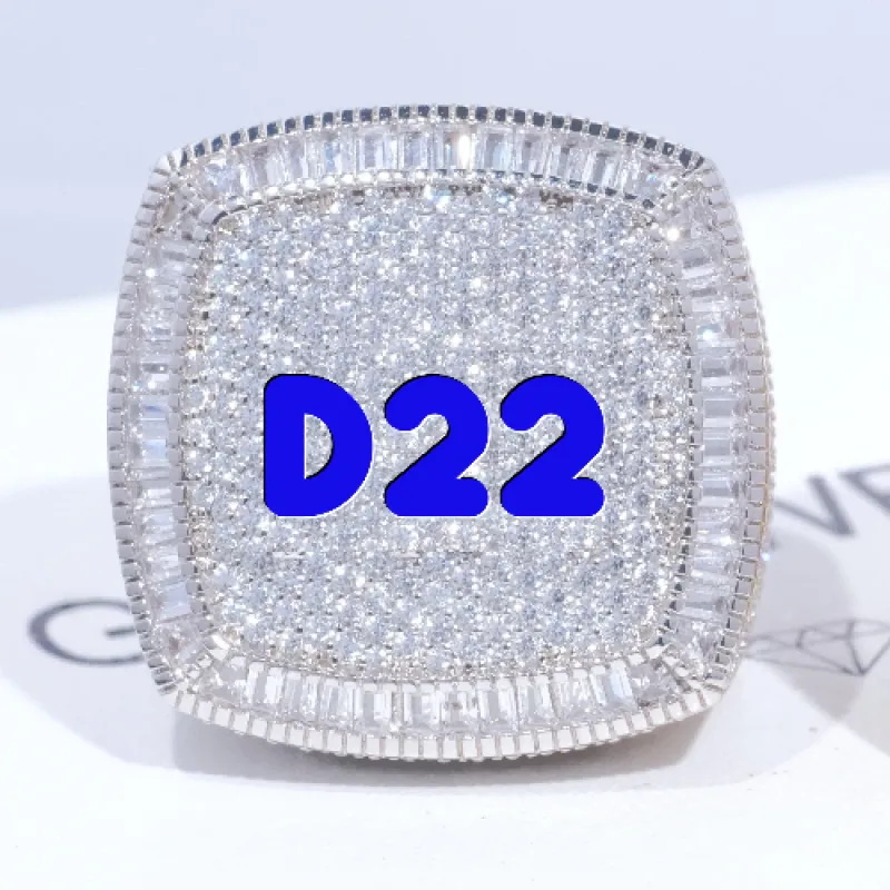 CUSTOM LETTER 3D ICED RING sold by The GUU Shop