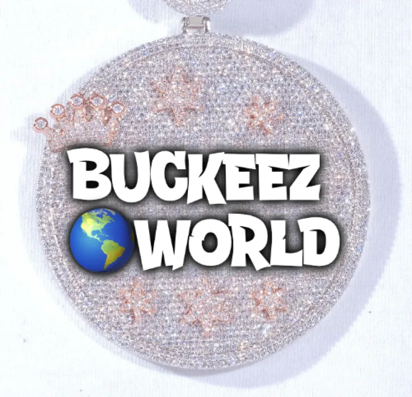 CUSTOM LETTER NECKLACE 3D BIG CROWN DISC made by The GUU Shop