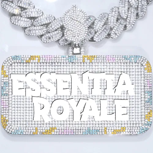 CUSTOM LETTER NECKLACE 3D COLORFUL SQUARE sold by The GUU Shop