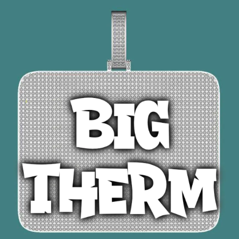 CUSTOM LETTER NECKLACE 3D BIG SQUARE sold by The GUU Shop