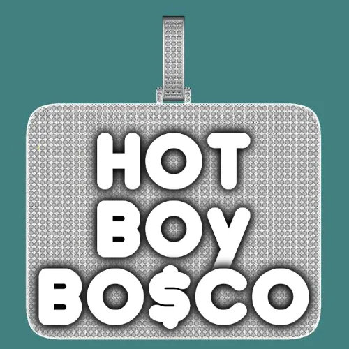 CUSTOM LETTER NECKLACE 3D BIG SQUARE sold by The GUU Shop